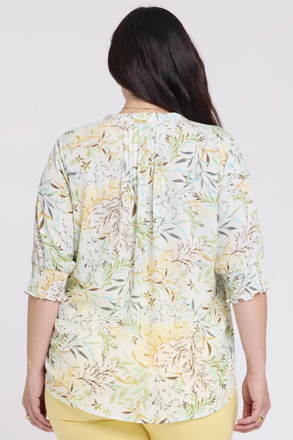 NYDJ Bluse Plus Chateau Jardin Kurzarm