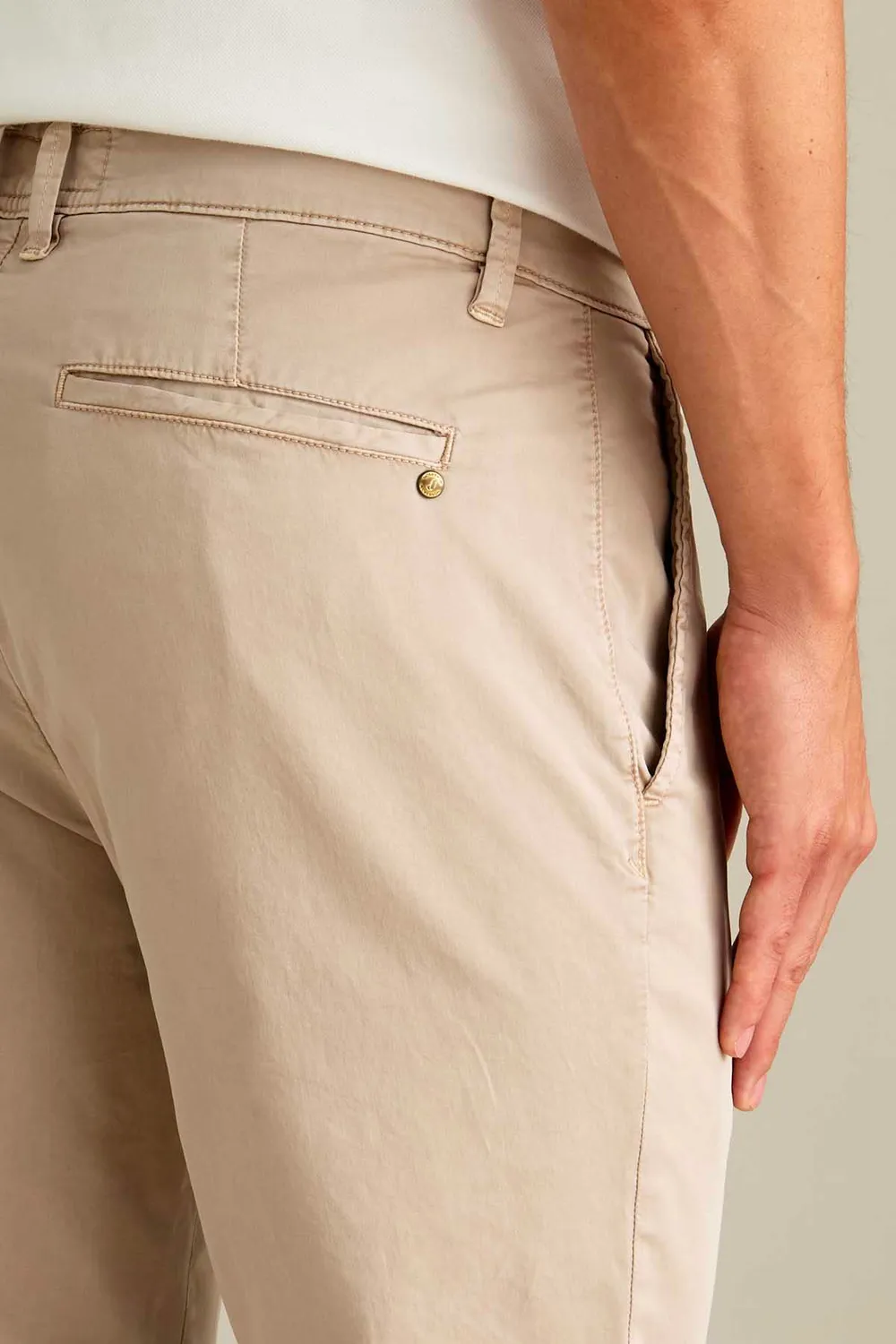 Jeckerson Jack Chino Hose Slim Fit Beige Baumwolle