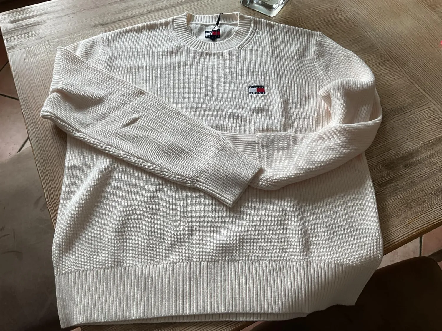 Tommy Jeans Reg Badge Dm0dm20923 Pullover XL Schwarz Strick