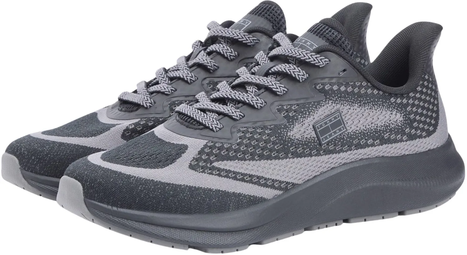 Tommy Jeans Runner Knitted EM0EM01713 Sneaker Größe 45 schwarz