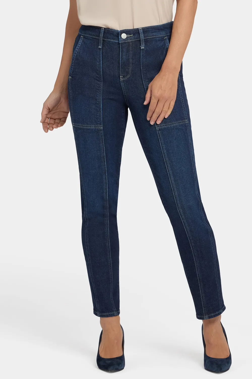 NYDJ Margot Girlfriend Jeans Midnight Breeze Relaxed