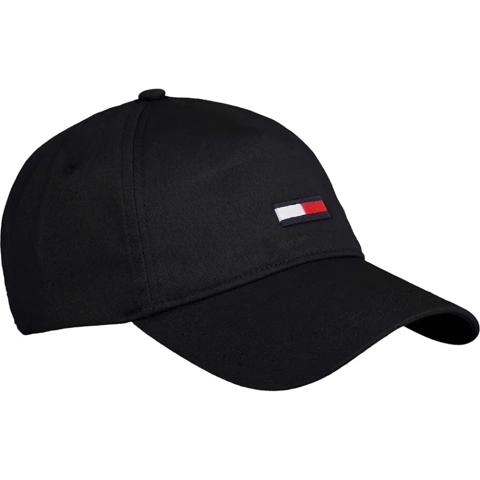 Tommy Jeans TJW Flag Cap Kappe Schwarz Flaggen-Logo