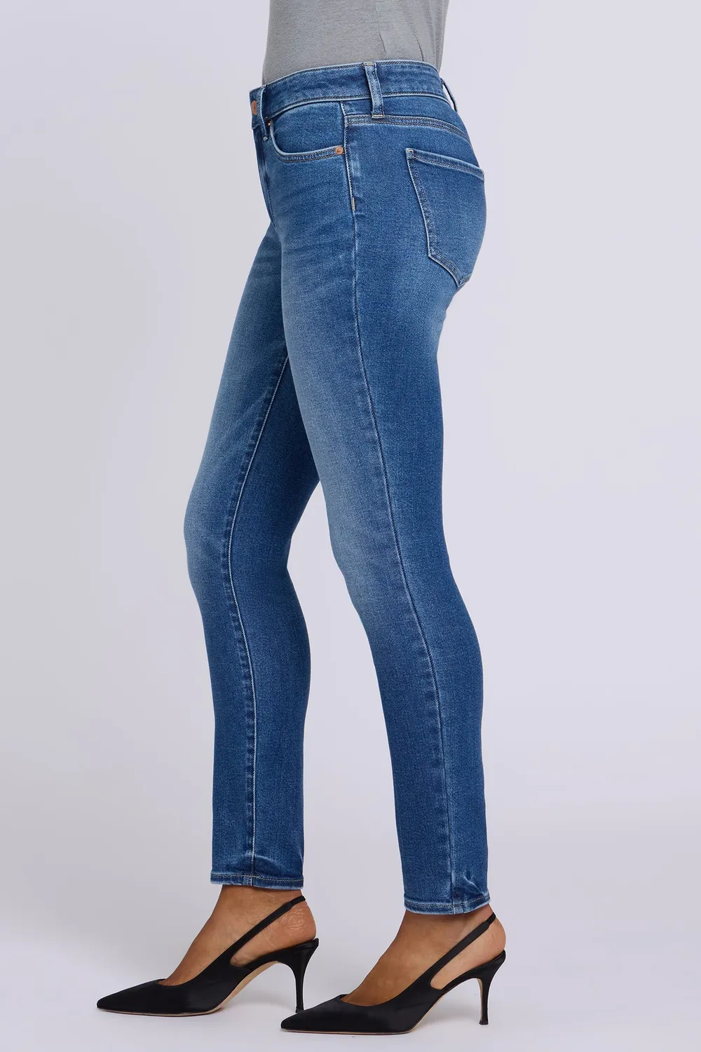 NYDJ Ami Skinny Petite Jeans Anthurium blau