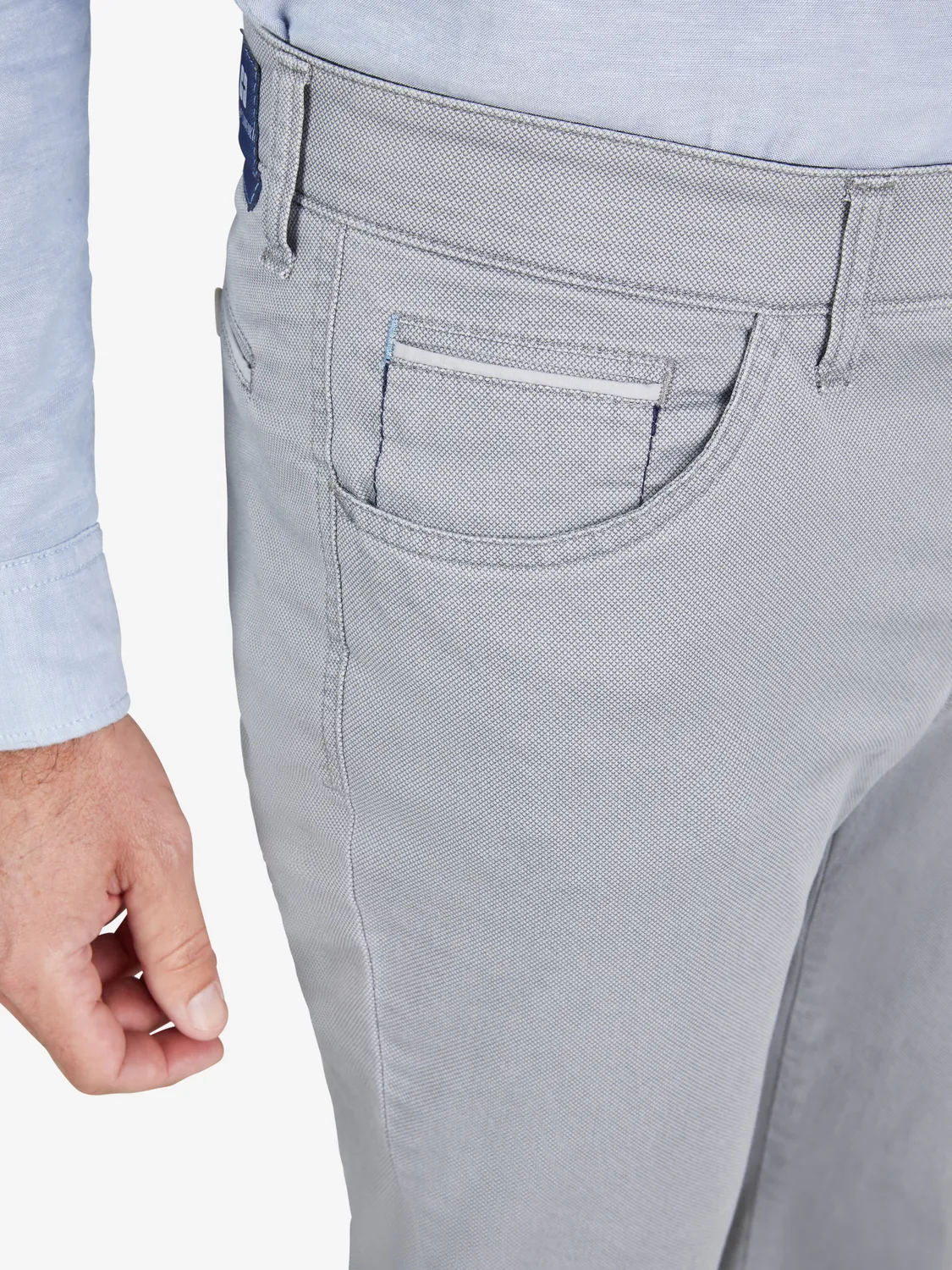 Club of Comfort Marvin 8103 Hose grau Mikro-Print