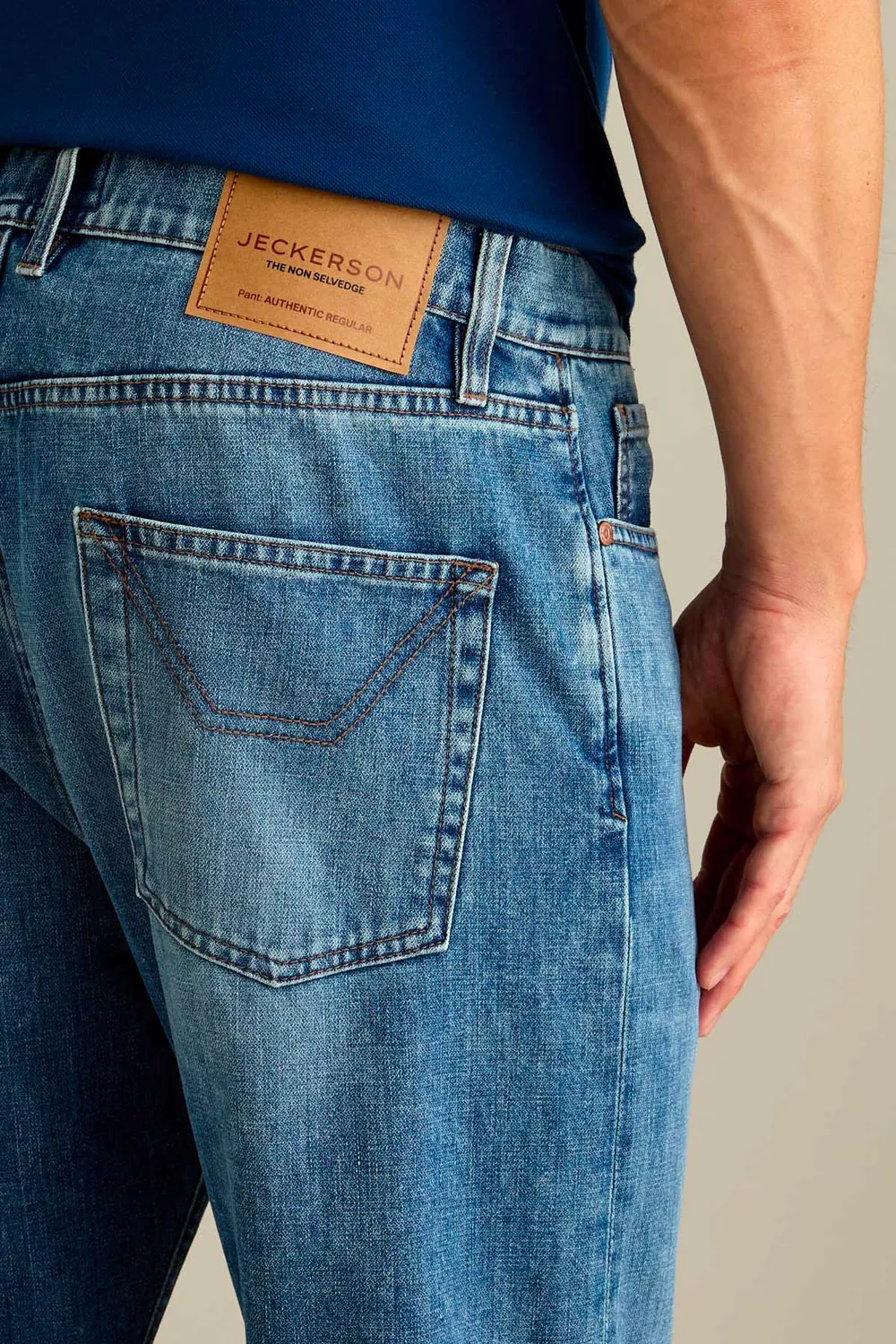 Jeckerson Regular Fit Herrenjeans Hellblau Vintage