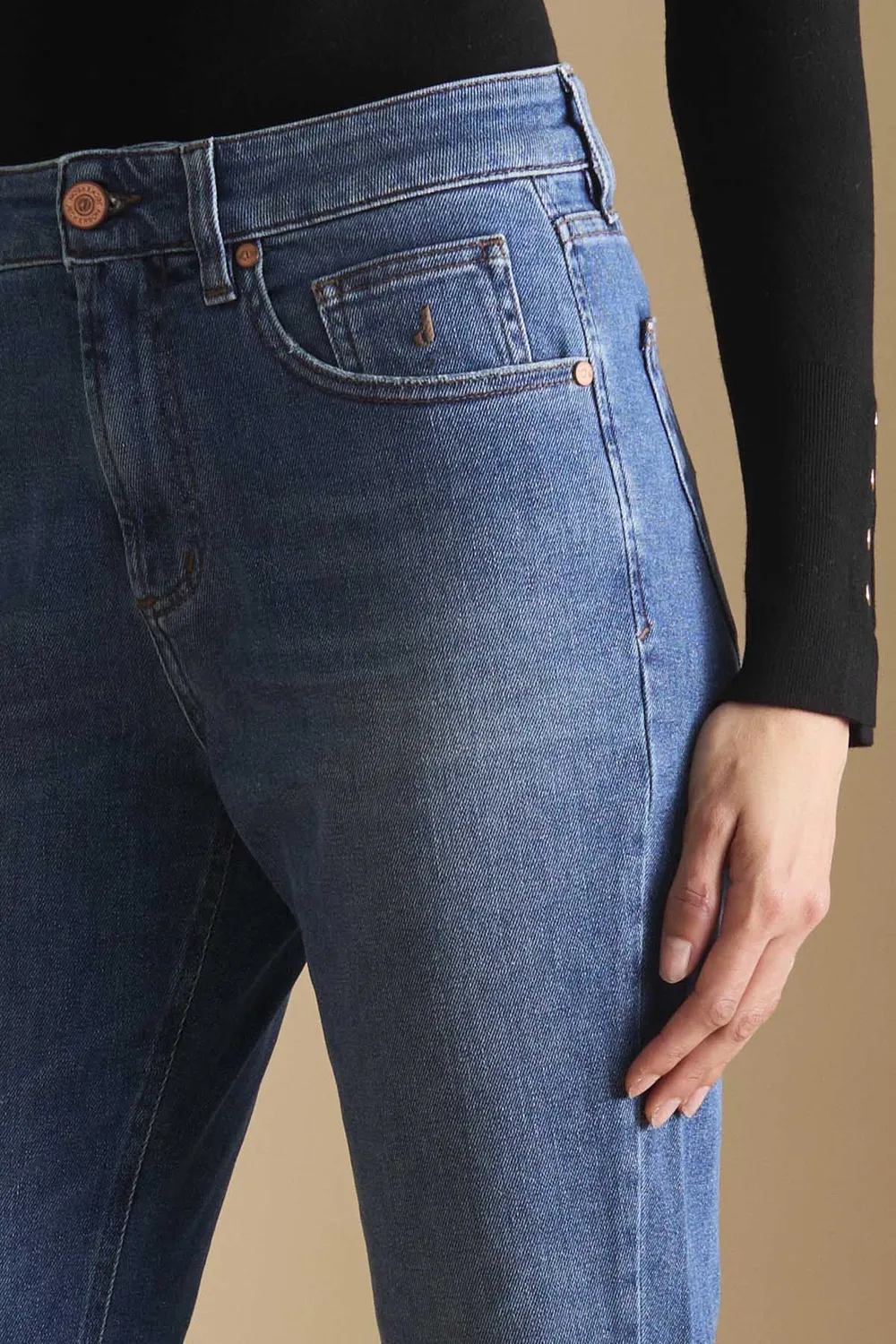 Jeckerson Jacqueline Denim Jeans mittelblau Stretch