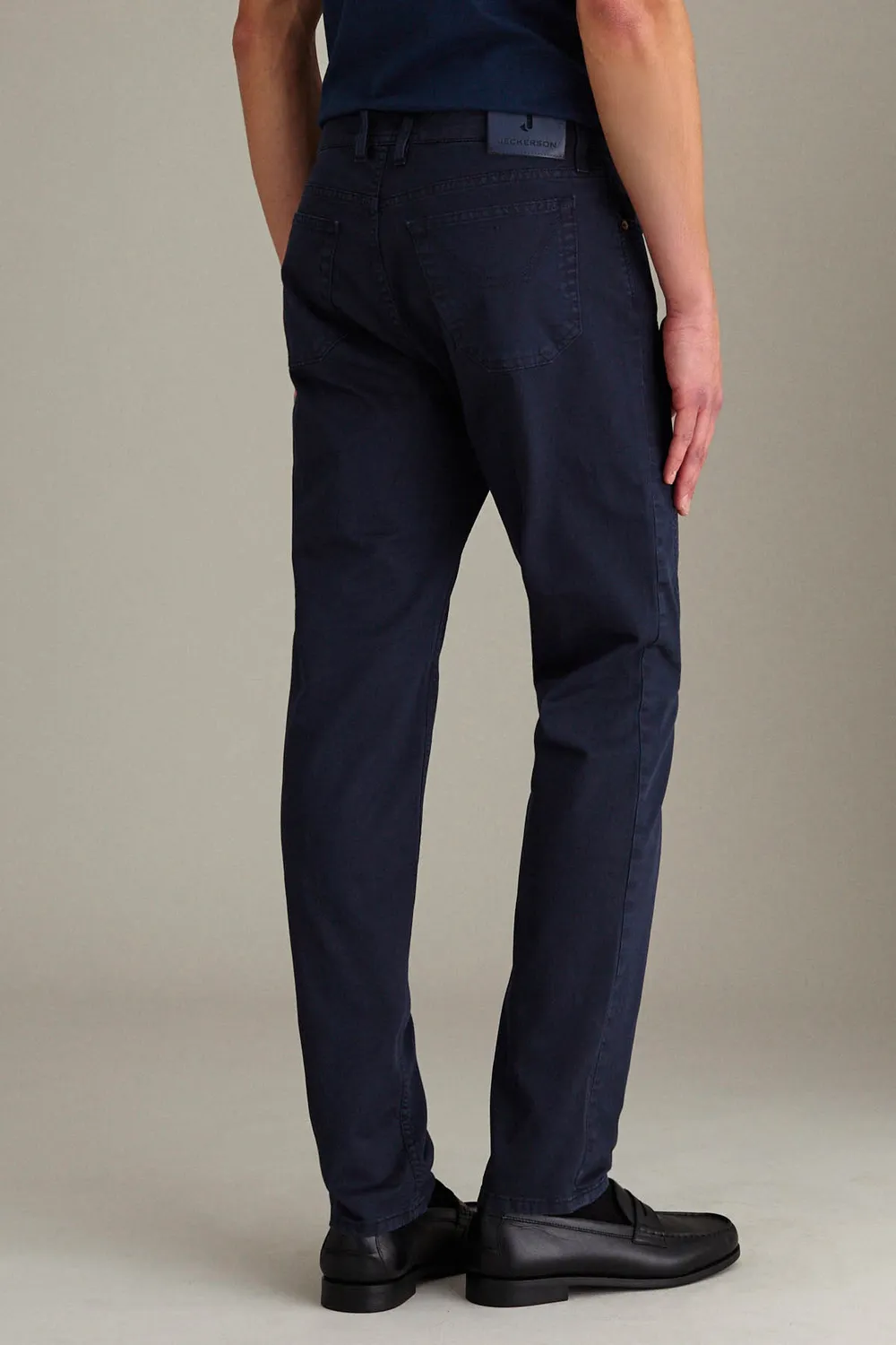 Jeckerson John Slim Fit Hose dunkelblau Gabardine