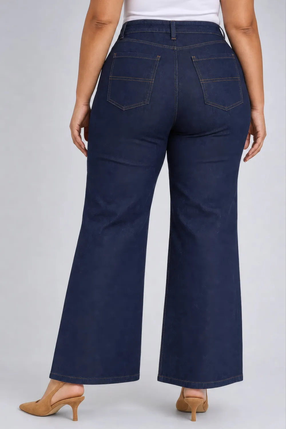 NYDJ Mia Palazzo Jeans Plus Size Rinse weit