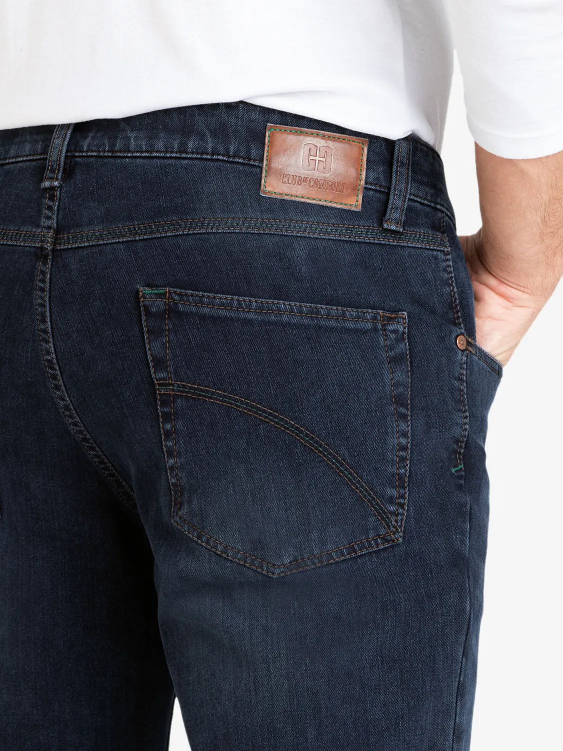 Club of Comfort Henry 7054 Jeans dunkelblau 360 Stretch