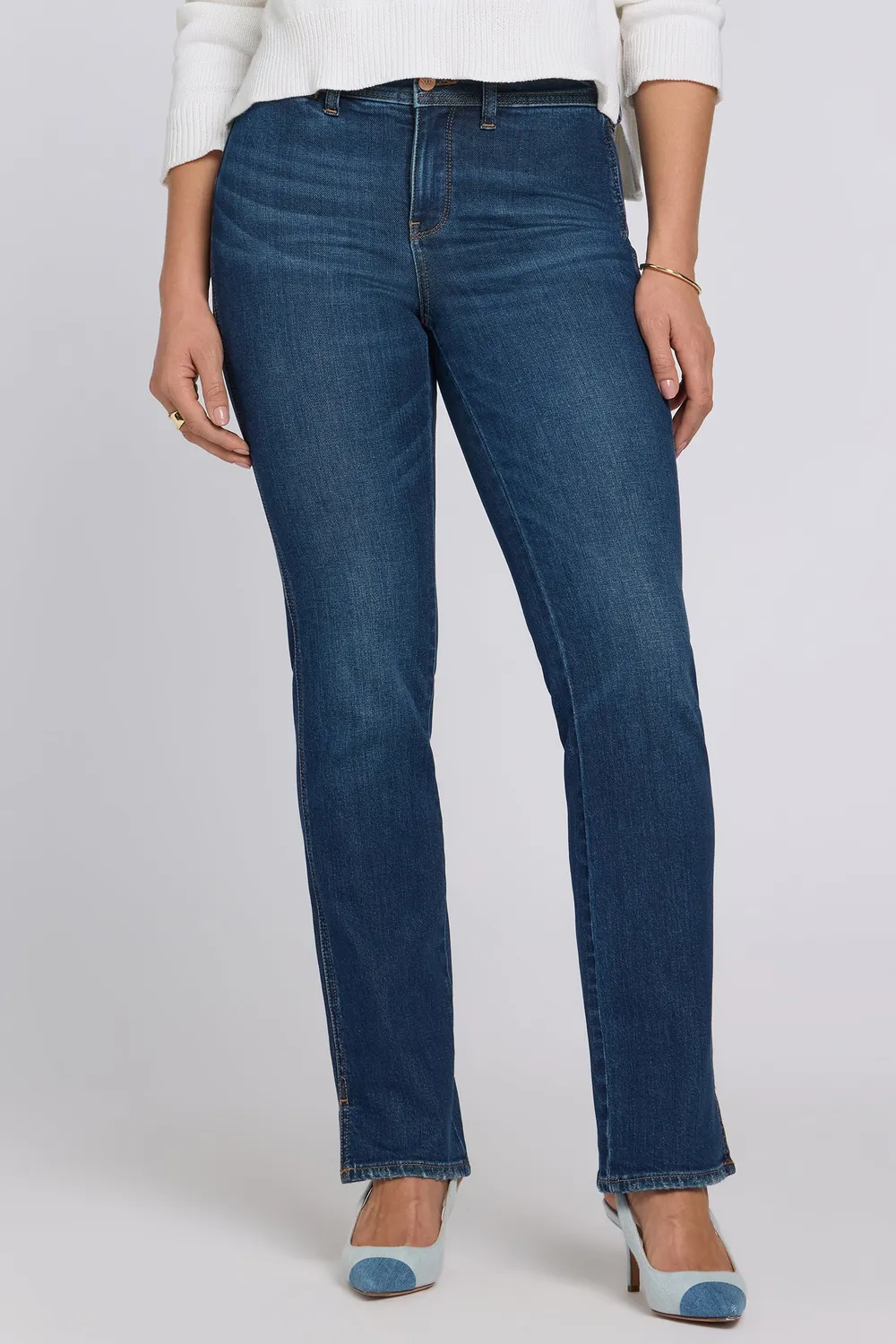 NYDJ Marilyn Straight Jeans Sunset Villa Indigo