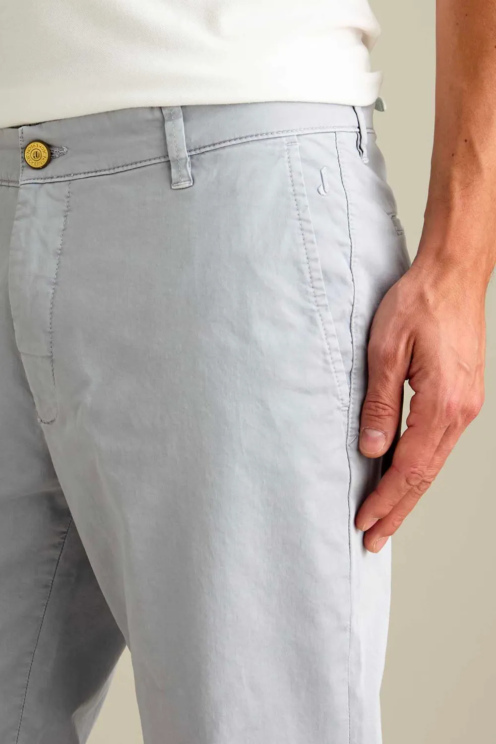 Jeckerson Jack Chino Herren Zementgrau Slim Fit