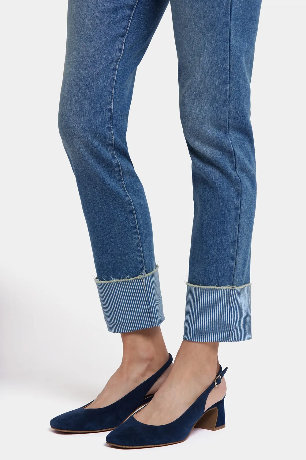 NYDJ Sheri Slim Ankle Jeans Costa Brava blau schmal