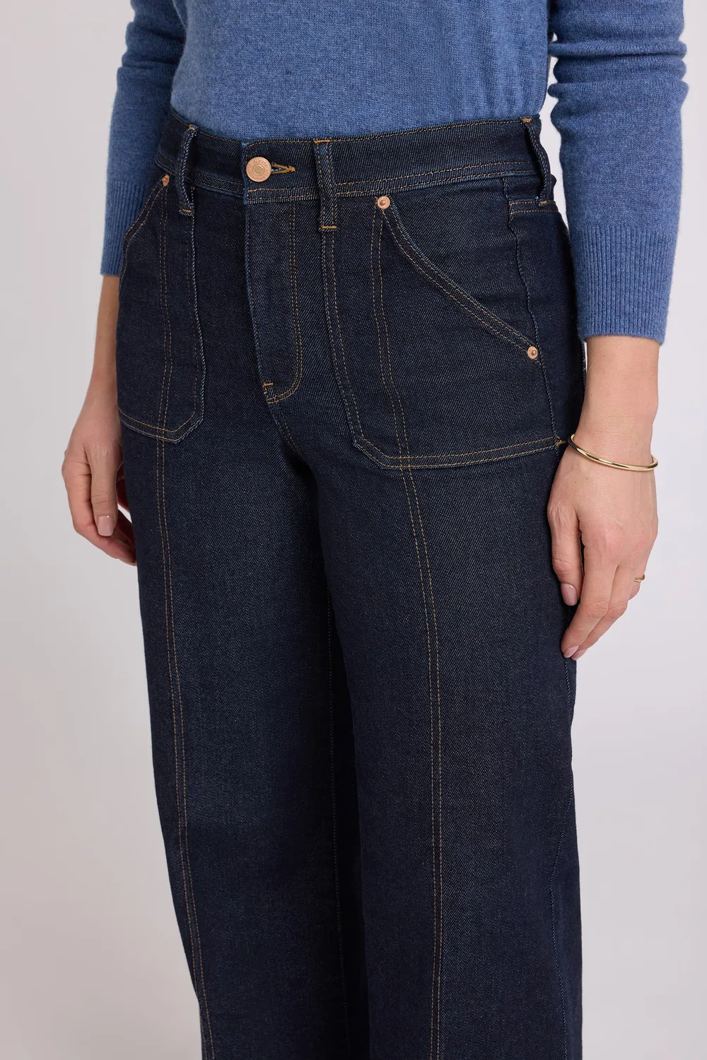NYDJ Mia Palazzo Jeans Rinse weiter Schnitt