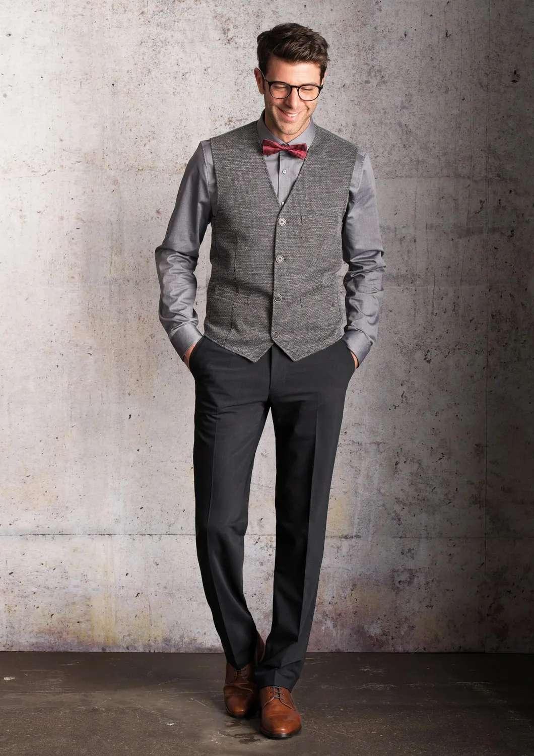 Aubi Modern Fit 188 Businesshose Herren Schwarz Gr. 50