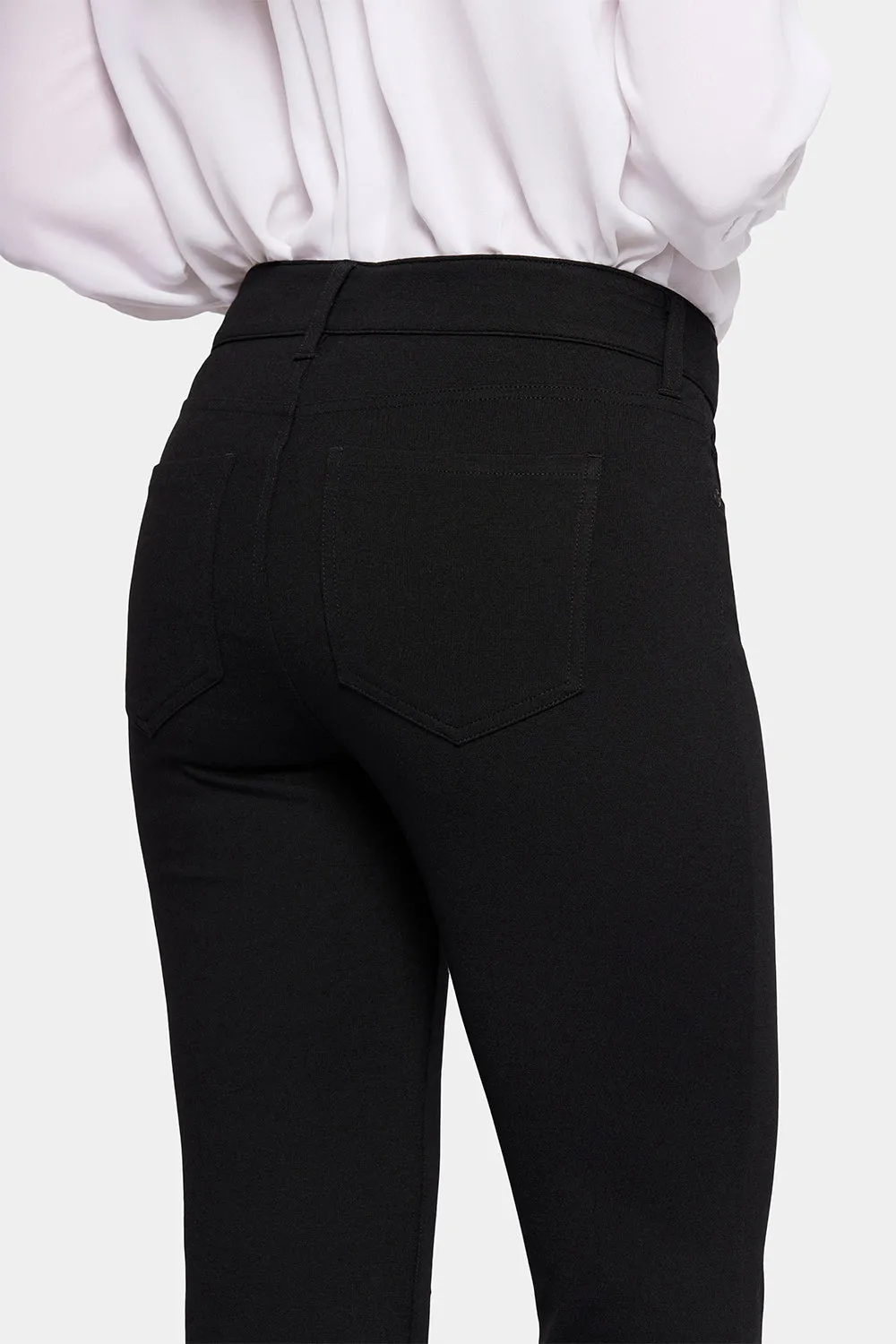 NYDJ Marilyn Straight Hose Schwarz Ponte