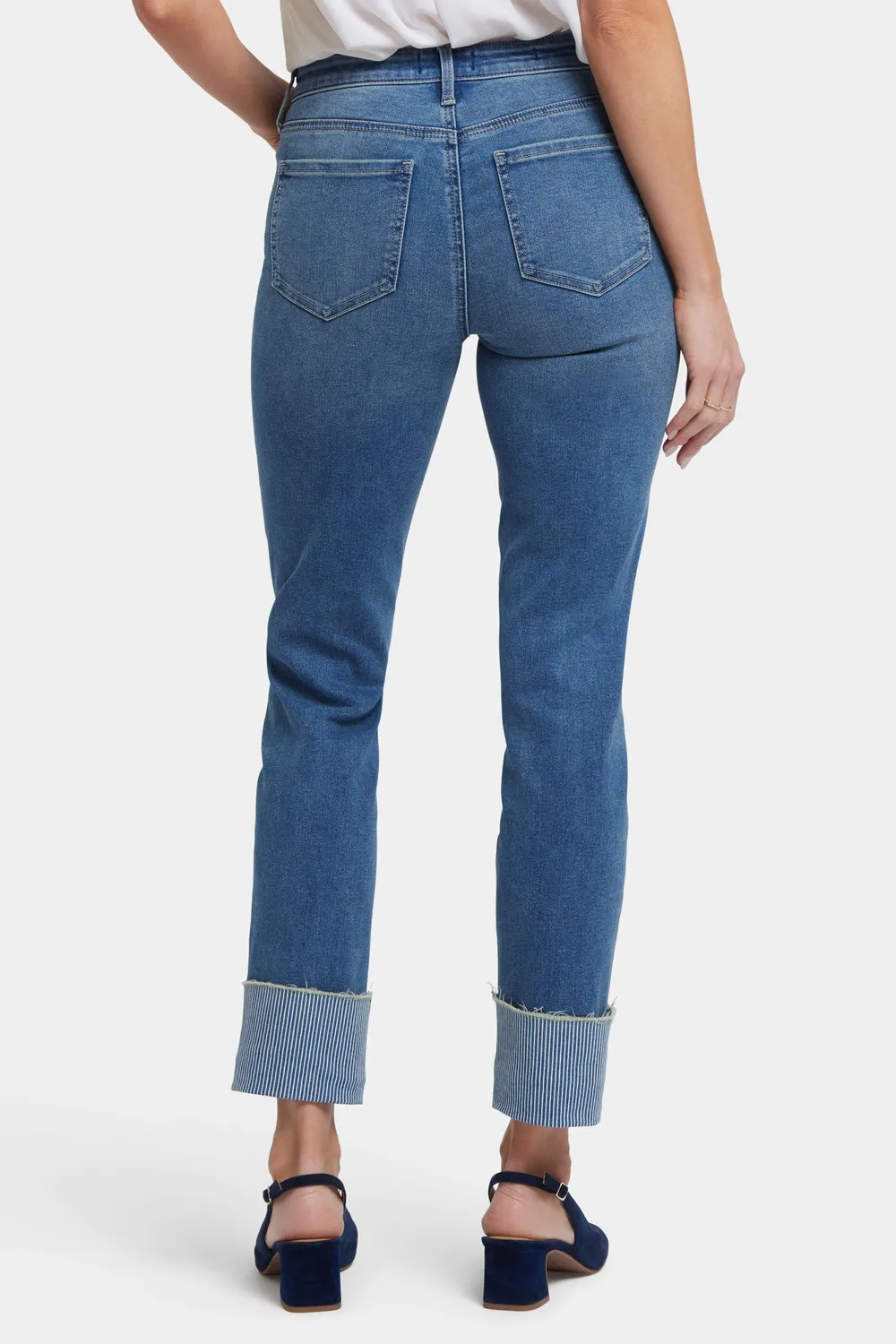 NYDJ Sheri Slim Ankle Jeans Costa Brava blau schmal