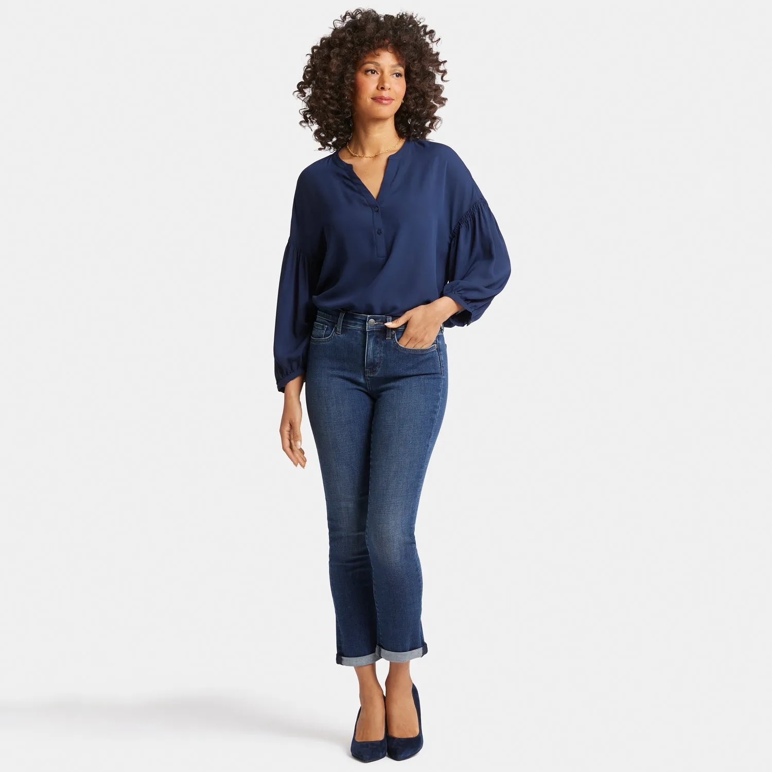 NYDJ Sheri Slim Ankle Petite Jeans Wellspring