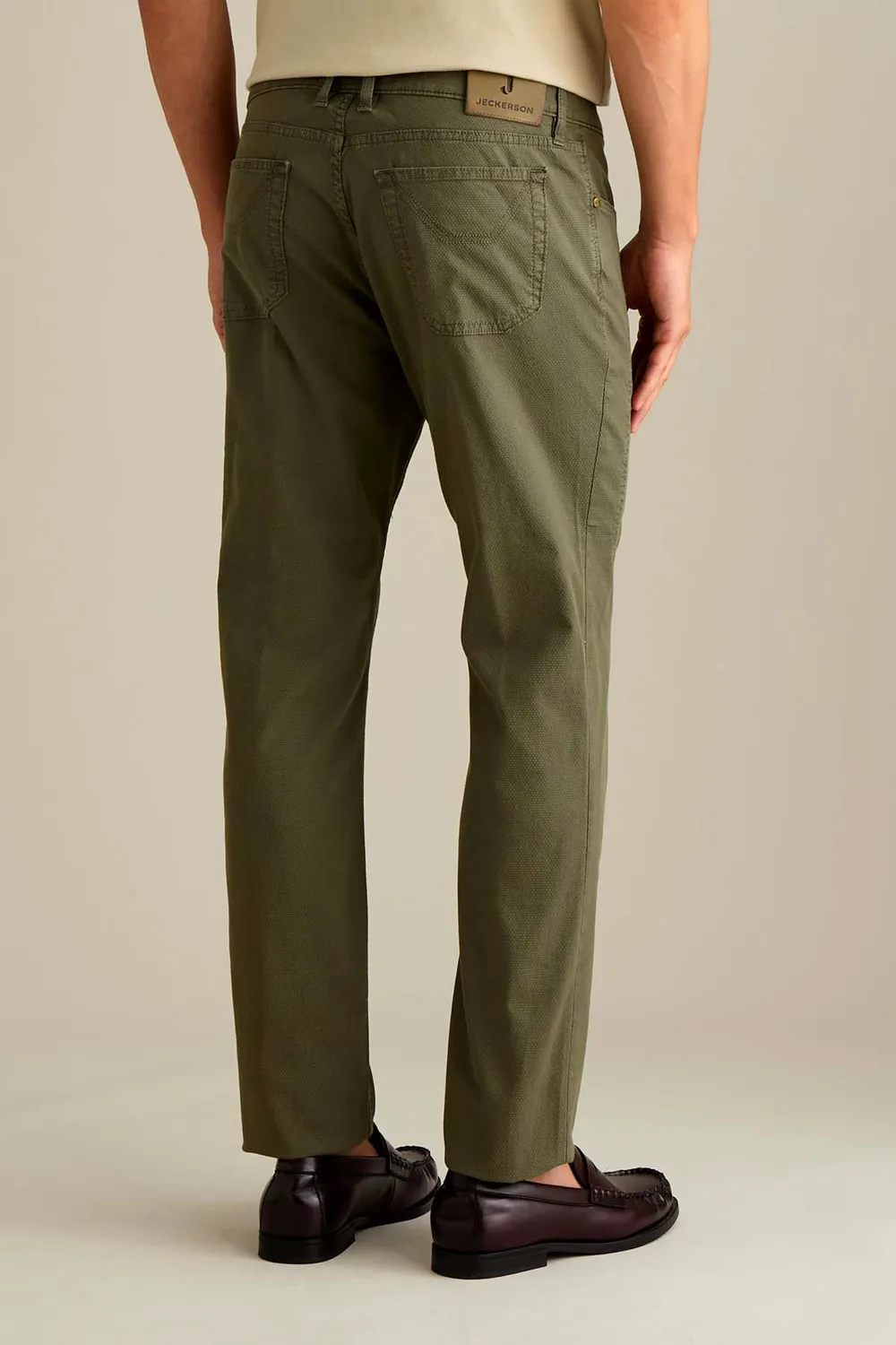 Jeckerson John Slim Fit Hose militärgrün Baumwolle