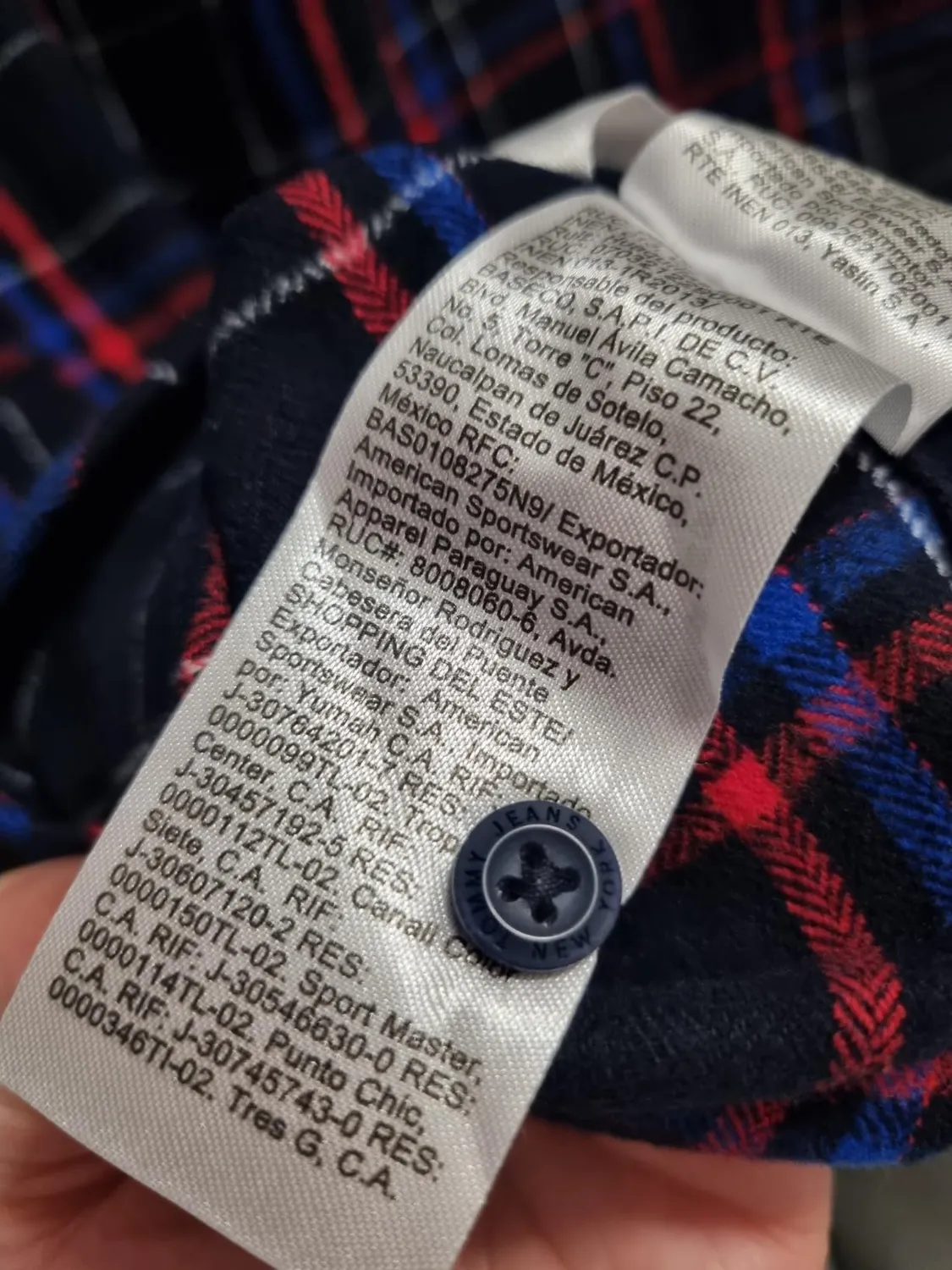 Tommy Jeans Check Pocket Freizeithemd Herren Karo