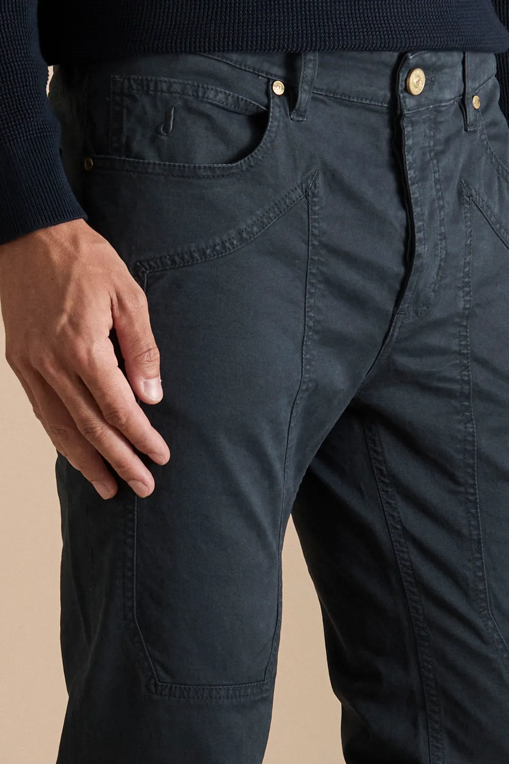 Jeckerson Jax Slim Fit Hose dunkelblau Stretch