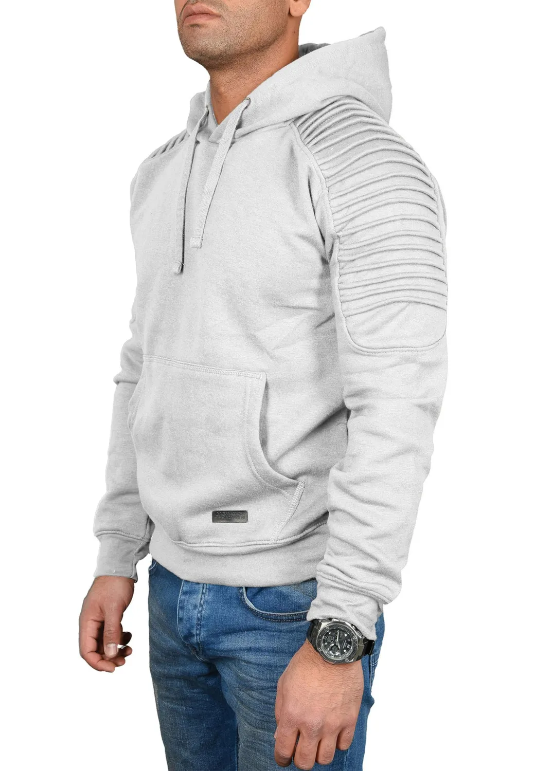 Alessandro Salvarini AS-074 Hoodie Herren Biker-Stepp