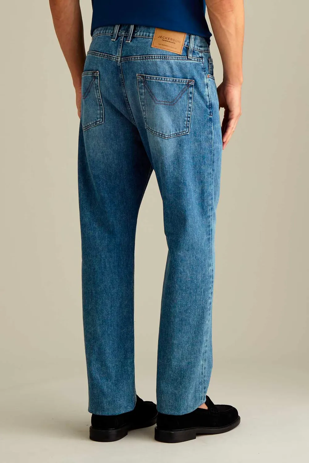 Jeckerson Regular Fit Herrenjeans Hellblau Vintage