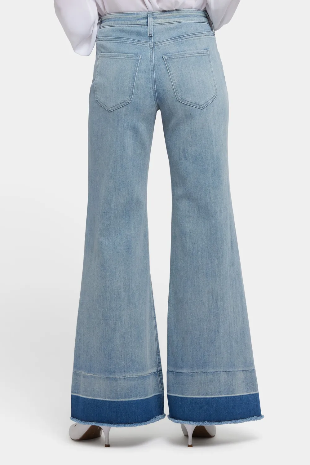 NYDJ Mia Palazzo Jeans Light Paradise weites Bein high waist