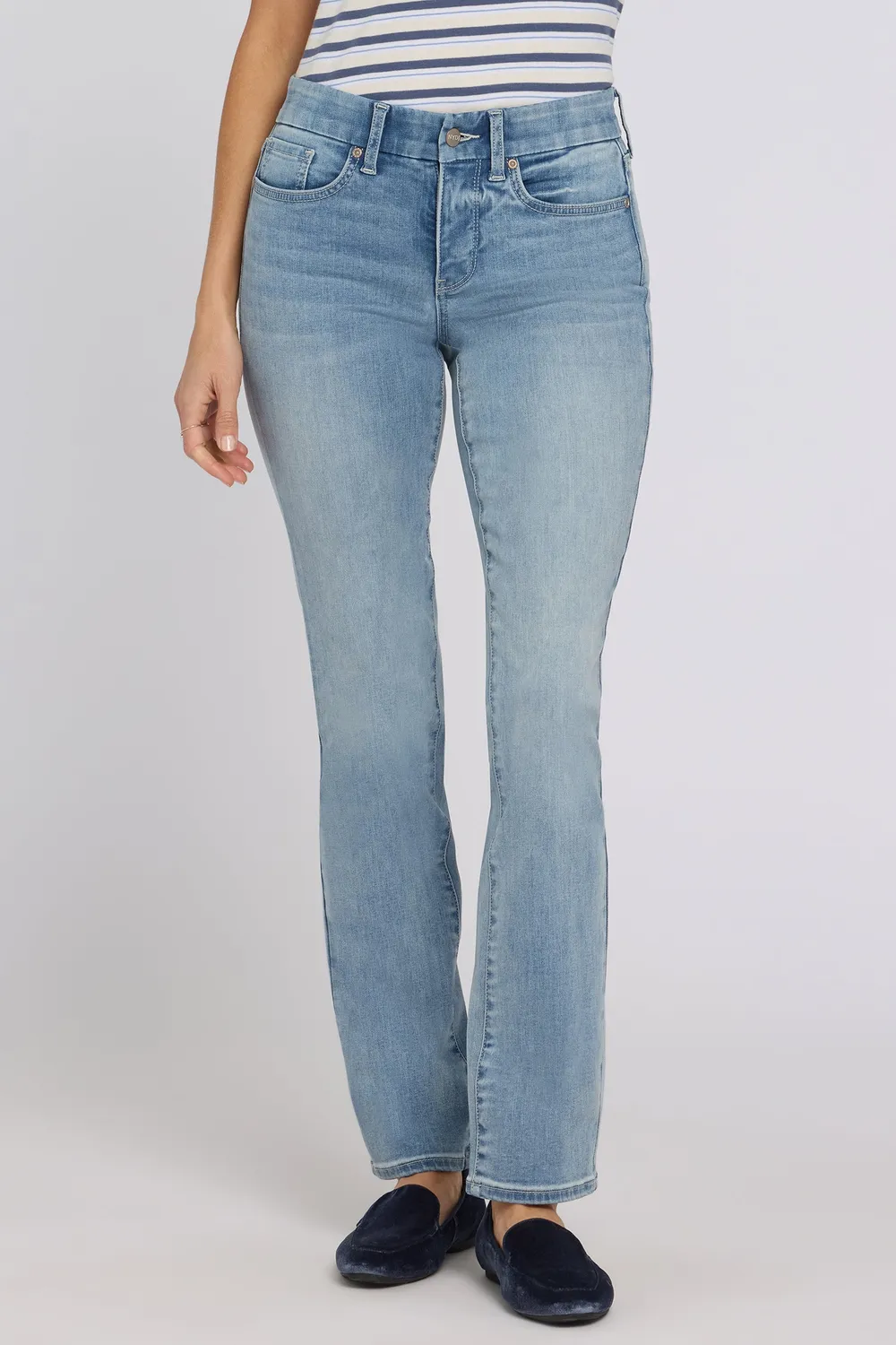 NYDJ Marilyn Straight Jeans Bloom Bound Stretch