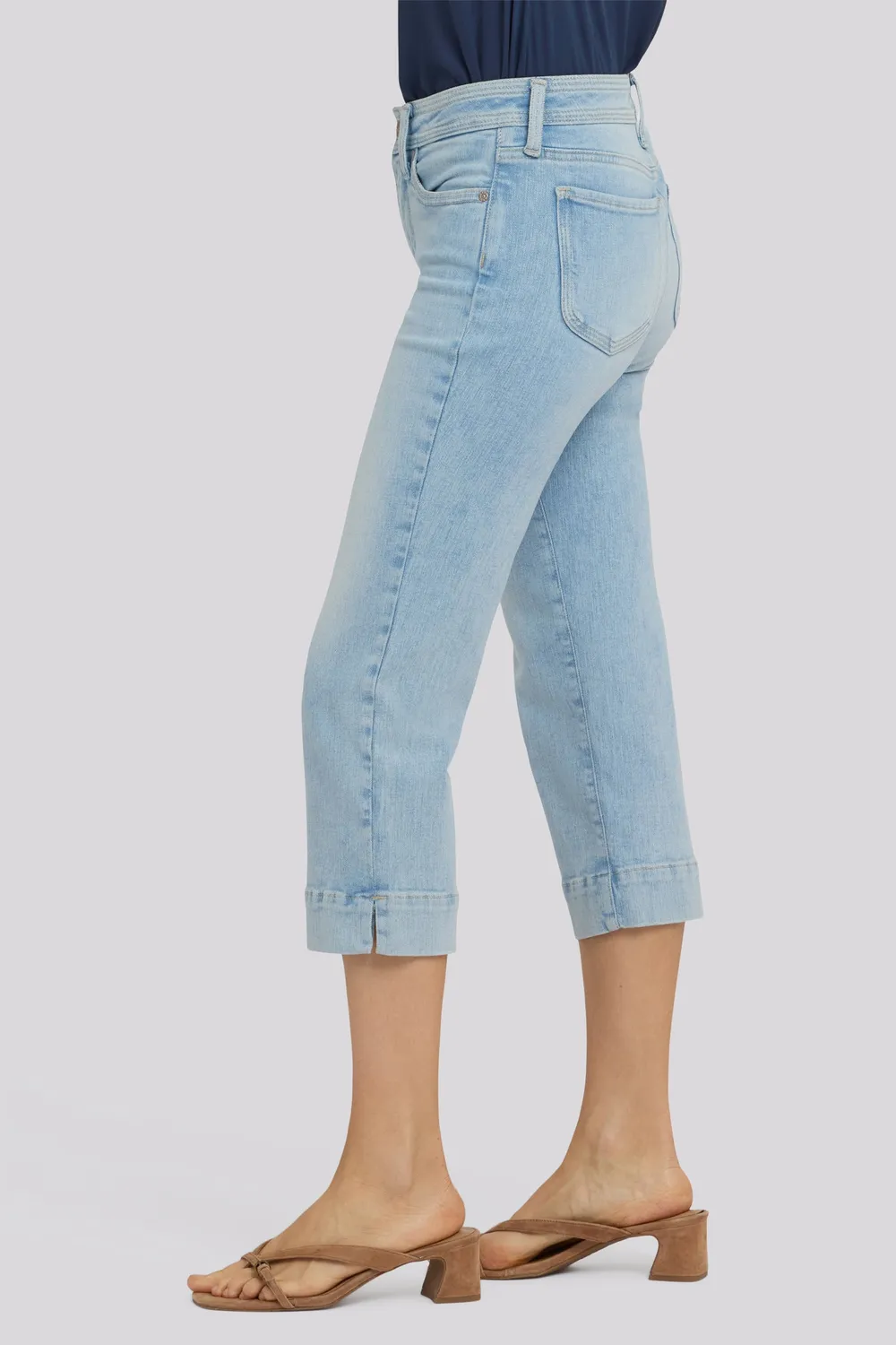 NYDJ Marilyn Straight Crop Jeans Keys View hellblau