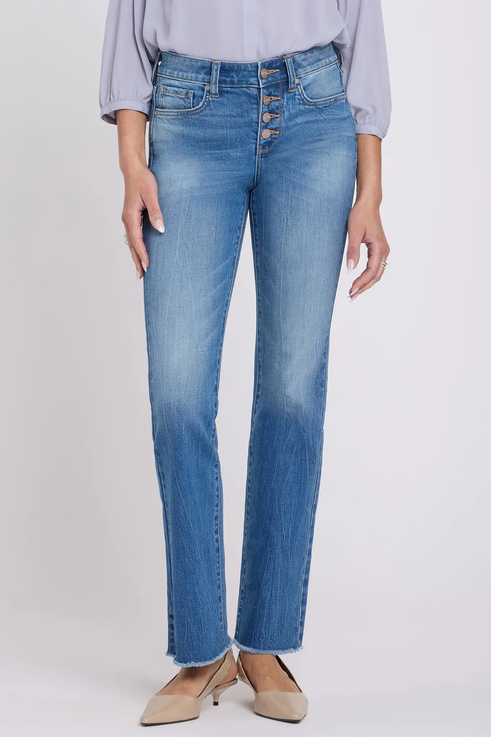 NYDJ Barbara Bootcut Jeans Pacifica mittelblau