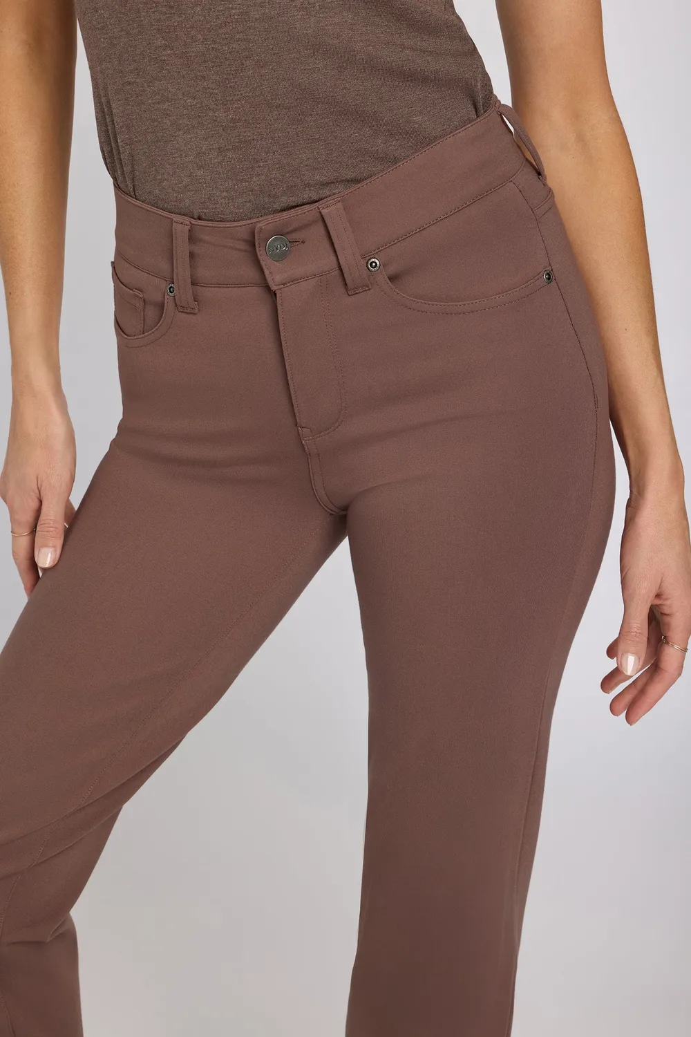NYDJ Marilyn Straight Hose Deep Taupe Stretch