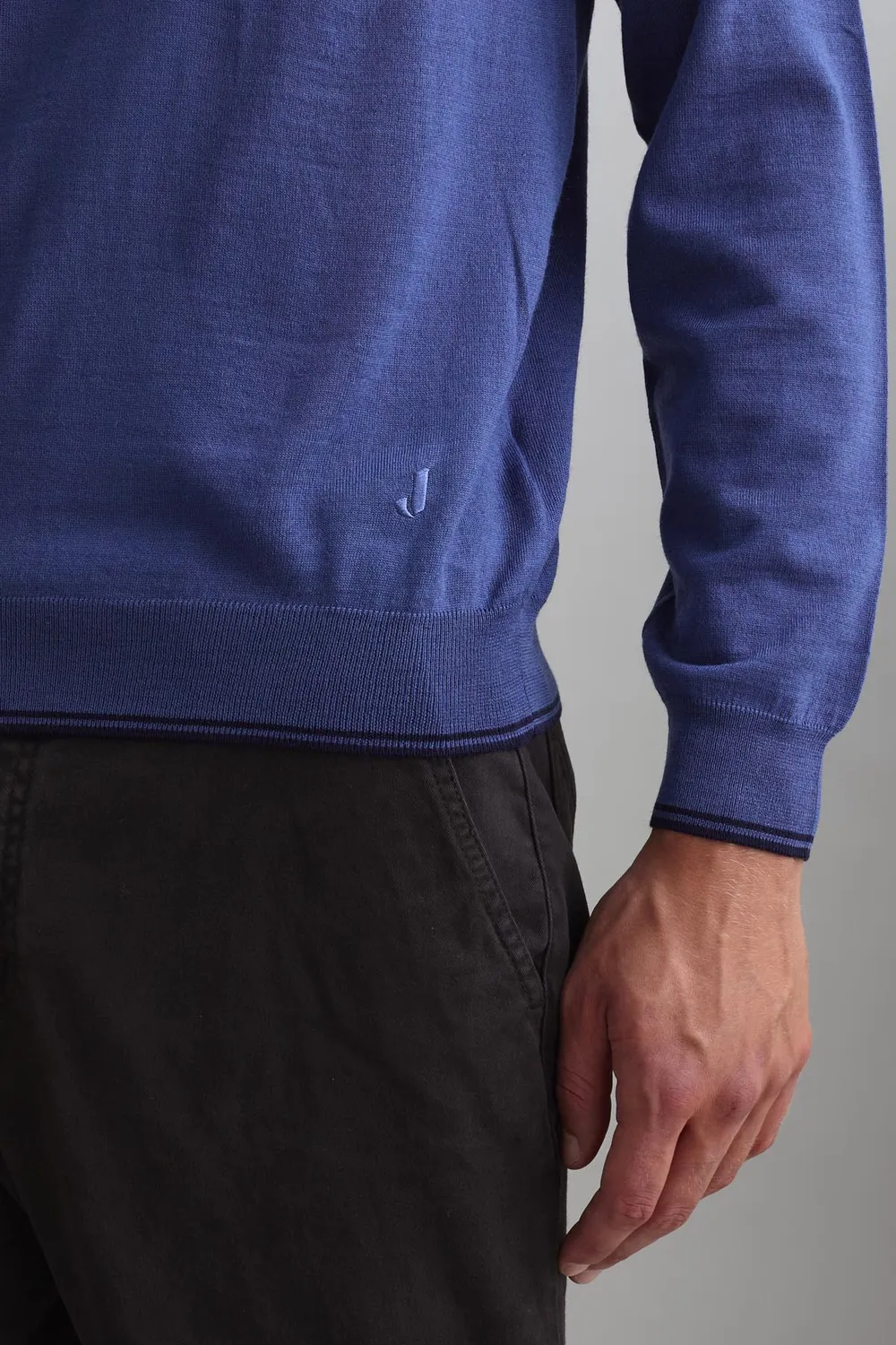 Jeckerson Girocollo Pullover Wolle blaumare