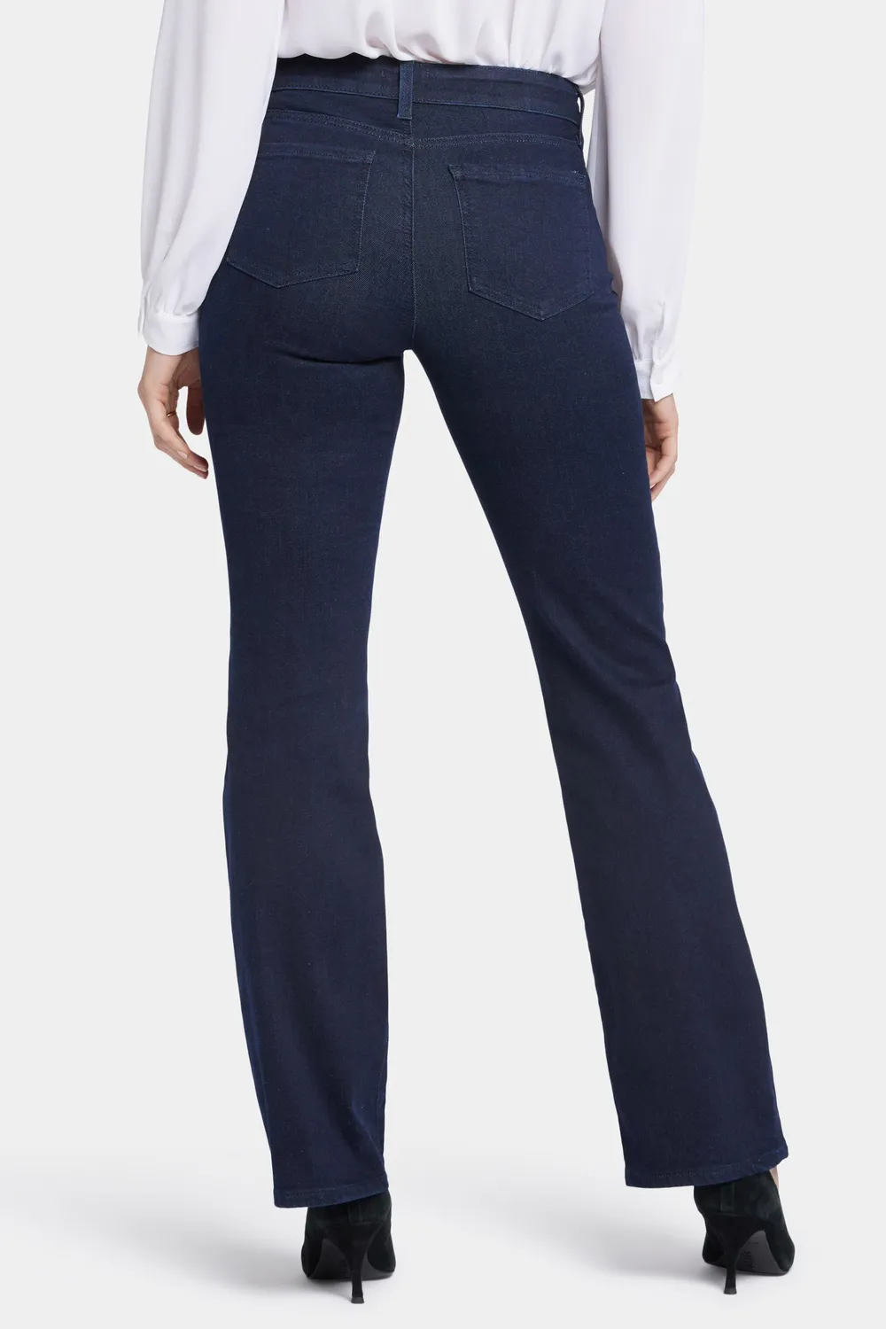 NYDJ Blake Slim Flared Jeans Rinse Petite High Rise