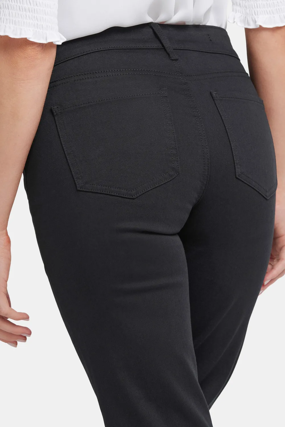NYDJ Marilyn Straight Ankle Jeans Schwarz High-Stretch