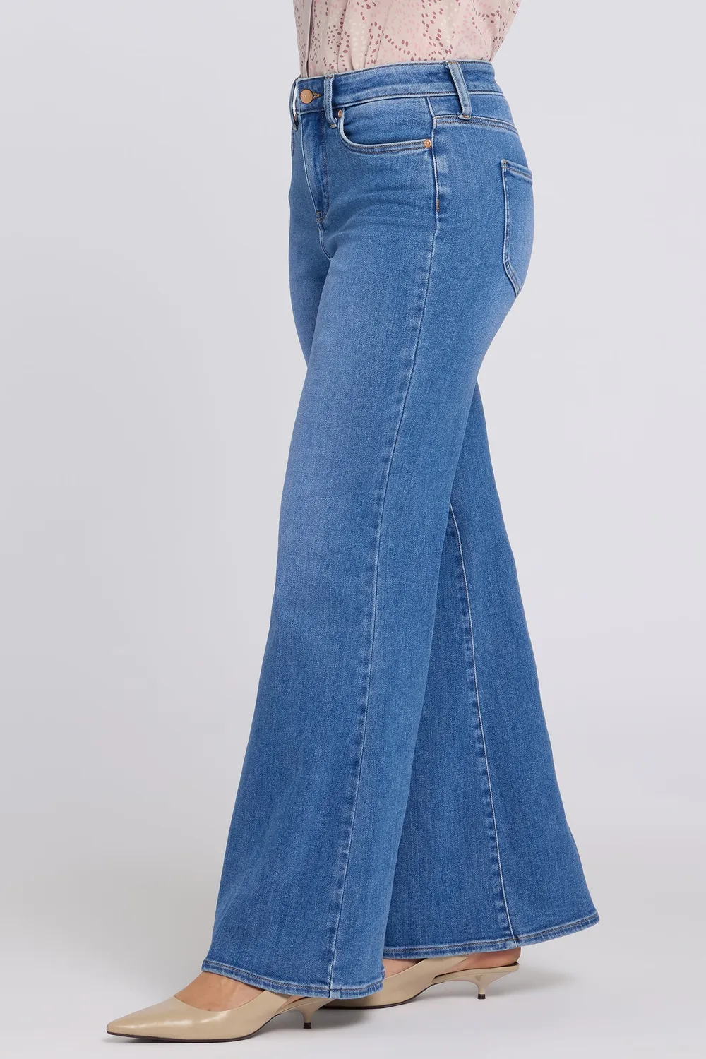 NYDJ Mia Palazzo Jeans Blue Paradise High Rise