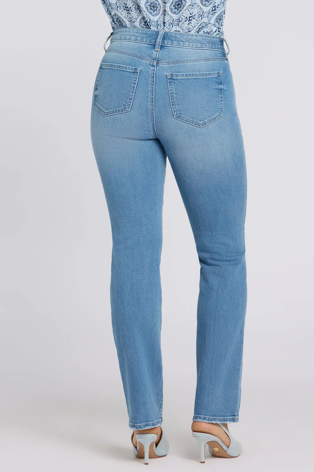 NYDJ Marilyn Straight Jeans Vista Lakes mittelblau