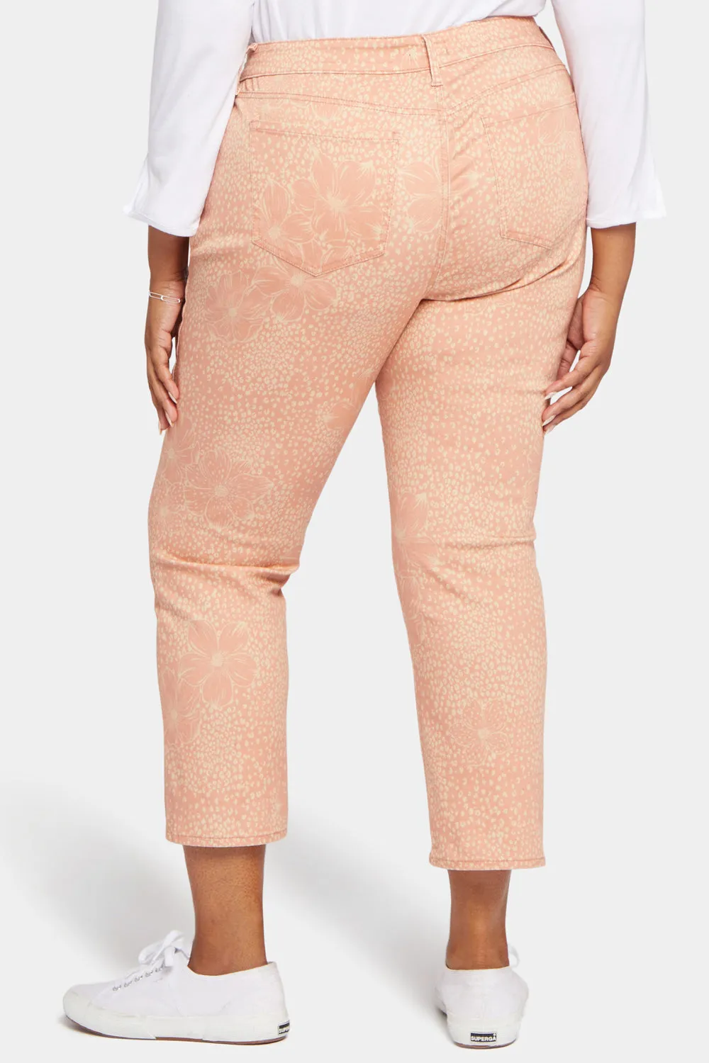 NYDJ Marilyn Straight Ankle Jeans Mirage Leopard