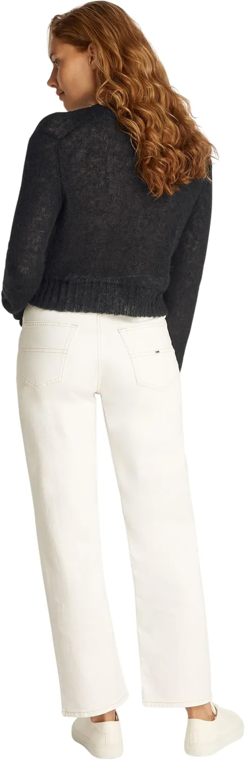 Tommy Jeans Open Knit Pullover Damen XL mit V-Ausschnitt