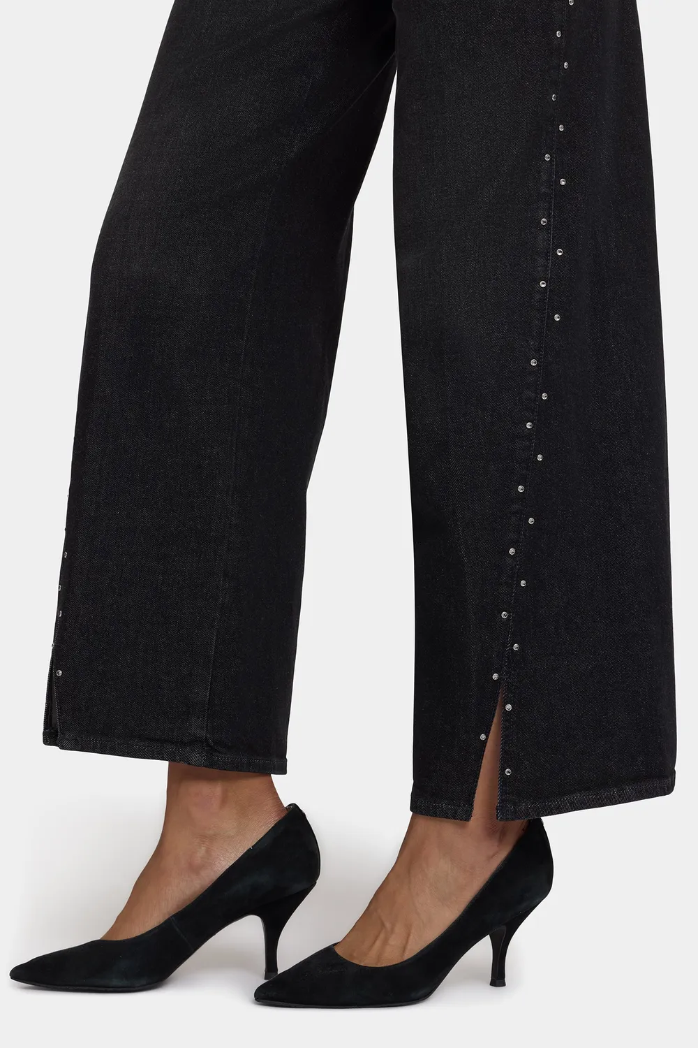 NYDJ Teresa Wide Leg Jeans French Nightfall Strass