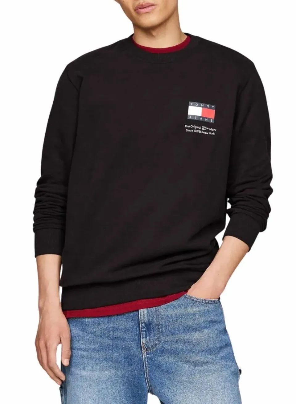 Tommy Jeans Flag Regular Fit Sweatshirt 4XL Baumwolle