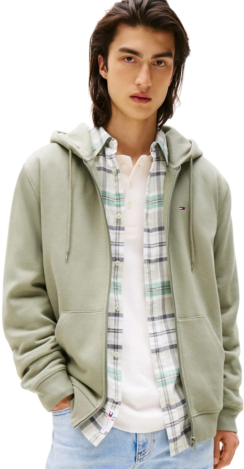 Tommy Jeans Flag Zip Thru Hoodie 4XL Braun Kapuze
