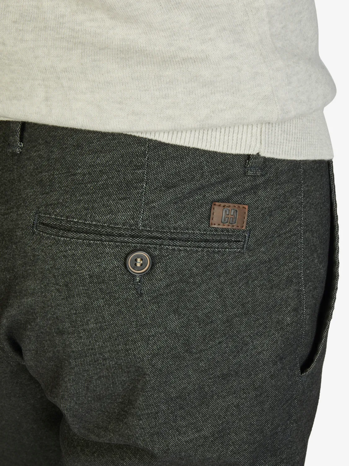 Club of Comfort Garvey 7631 Chino dunkelgrau melange Woll-Optik