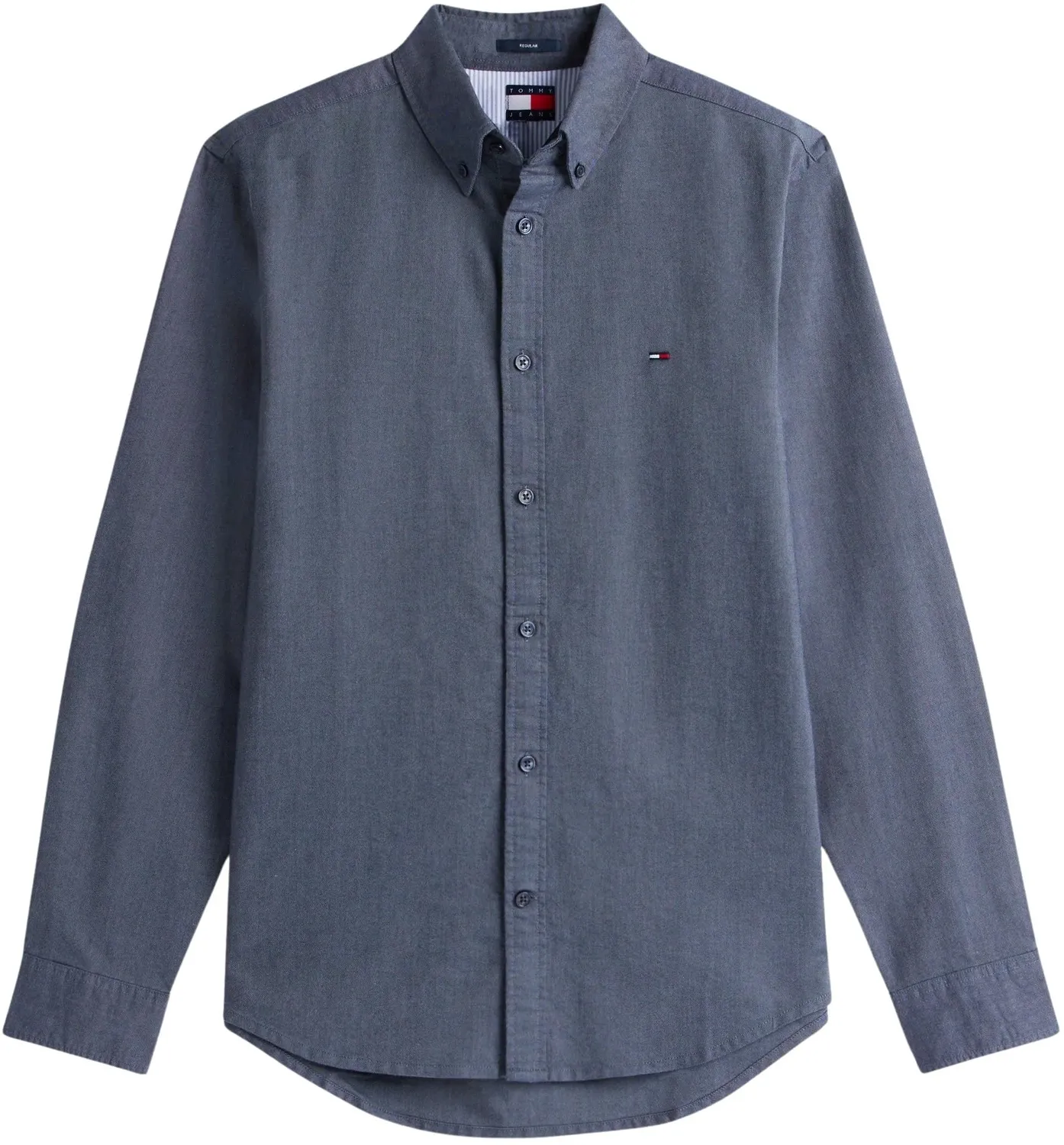 Tommy Jeans L/S Langarmshirt Herren L Blau Langarm Regular
