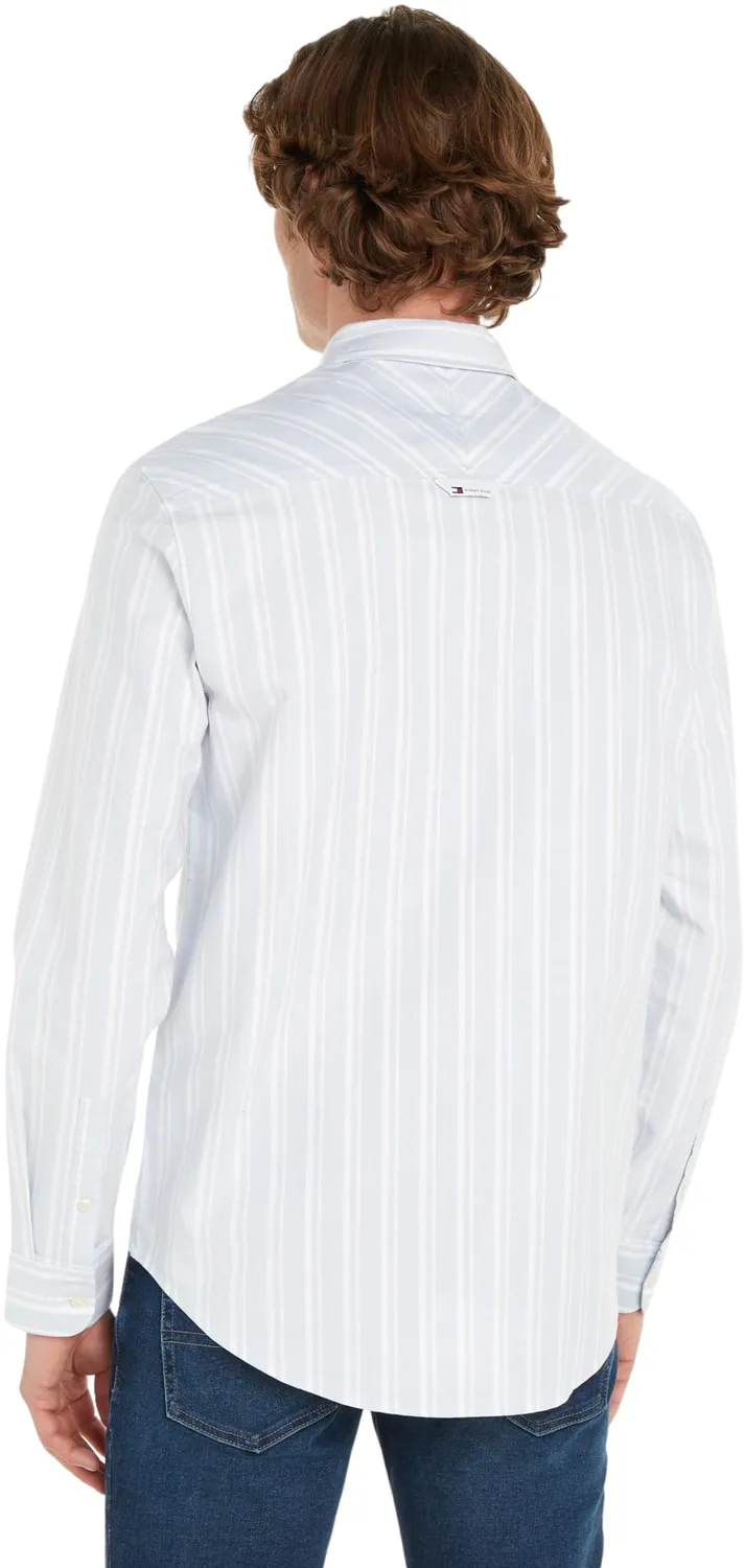 Tommy Jeans Herren Hemd XS Baumwollhemd Knopfleiste