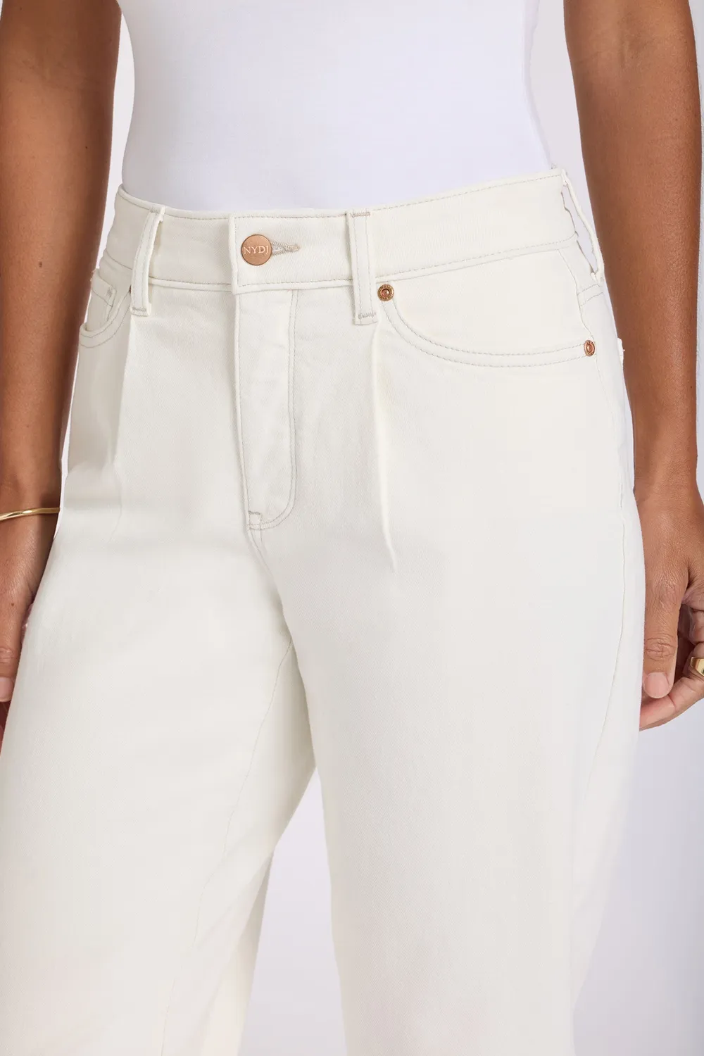 NYDJ Carrot Ankle Jeans Vintage White High Rise