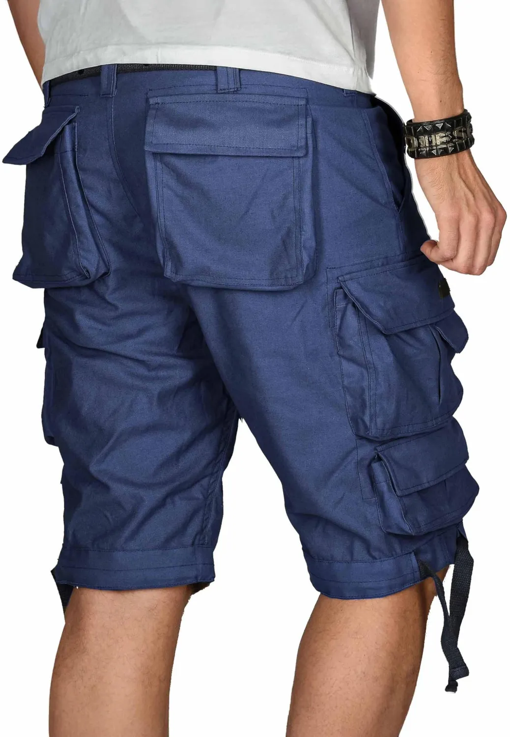 Alessandro Salvarini AS-079 Cargo Shorts kurze Hose 8 Taschen