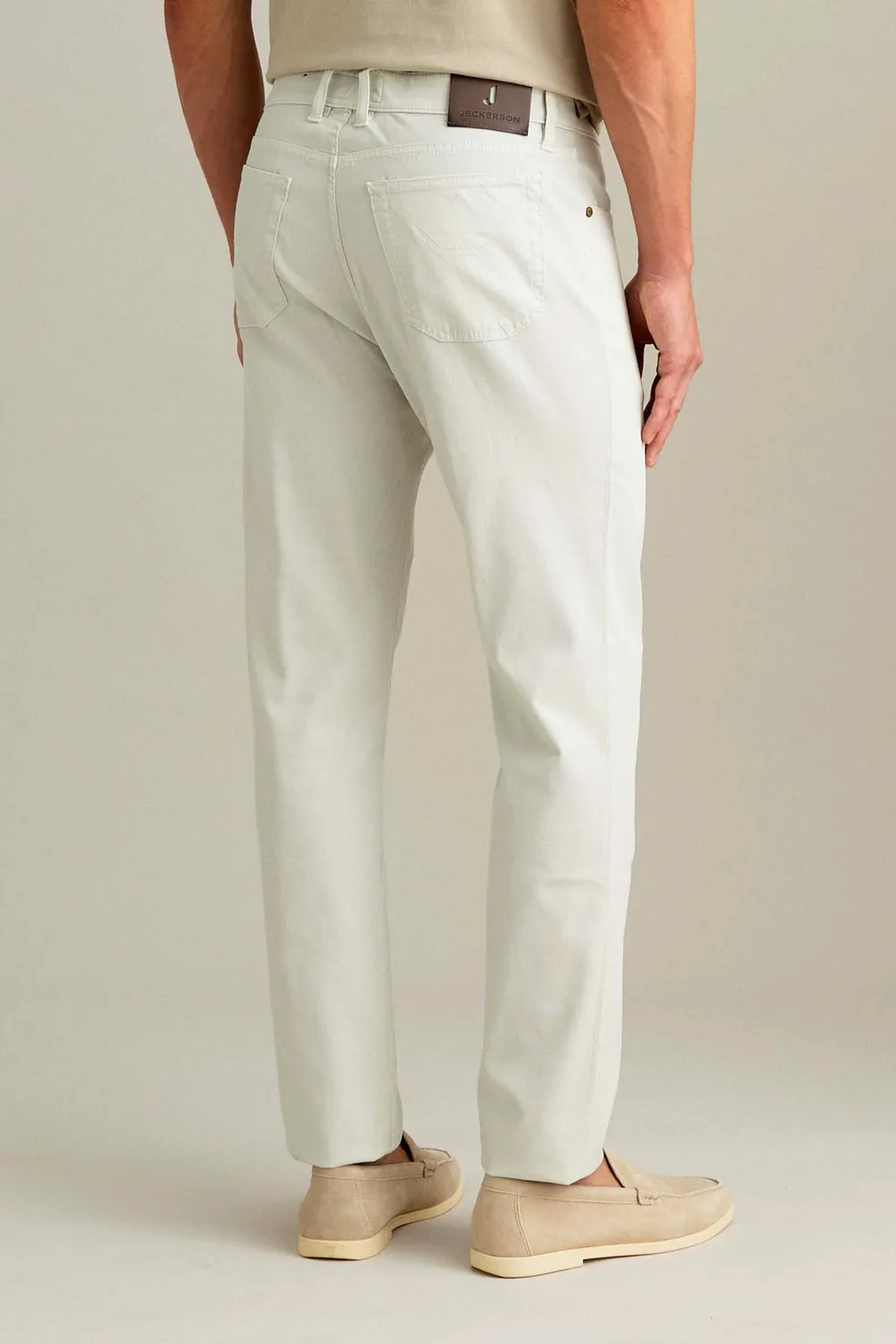Jeckerson Jordan Hose Eisgrau Baumwolle Slim Fit