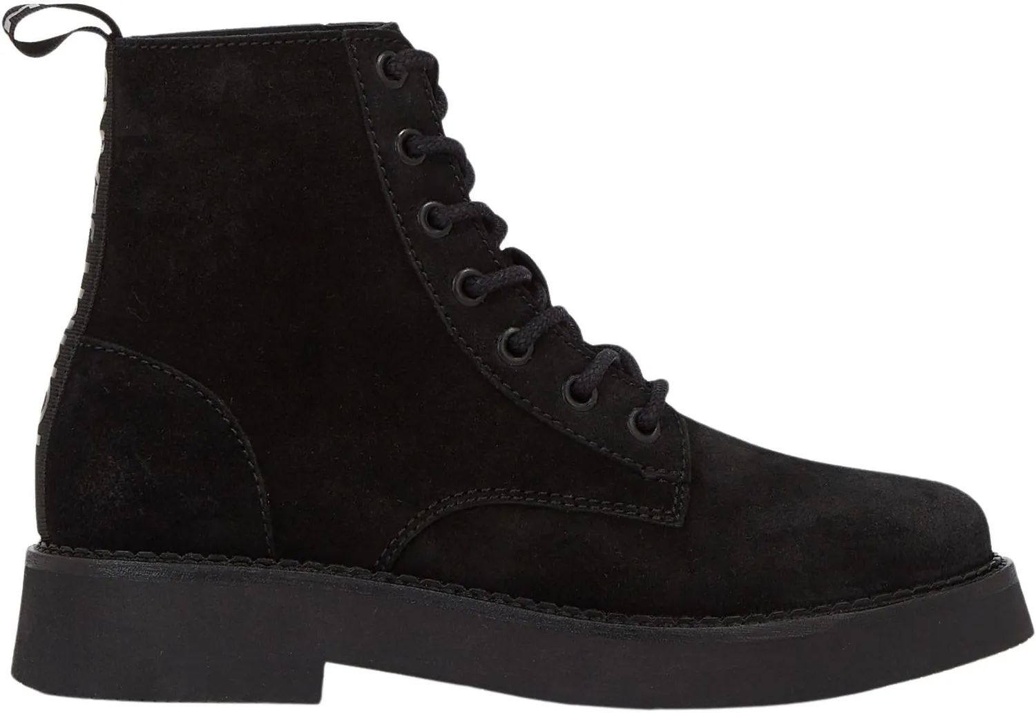 Tommy Jeans Lace Up Boot Suede Damen Stiefel mittelhoch