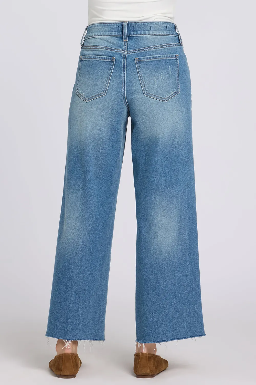 NYDJ Teresa Wide Leg Ankle Jeans Port Sea Weit