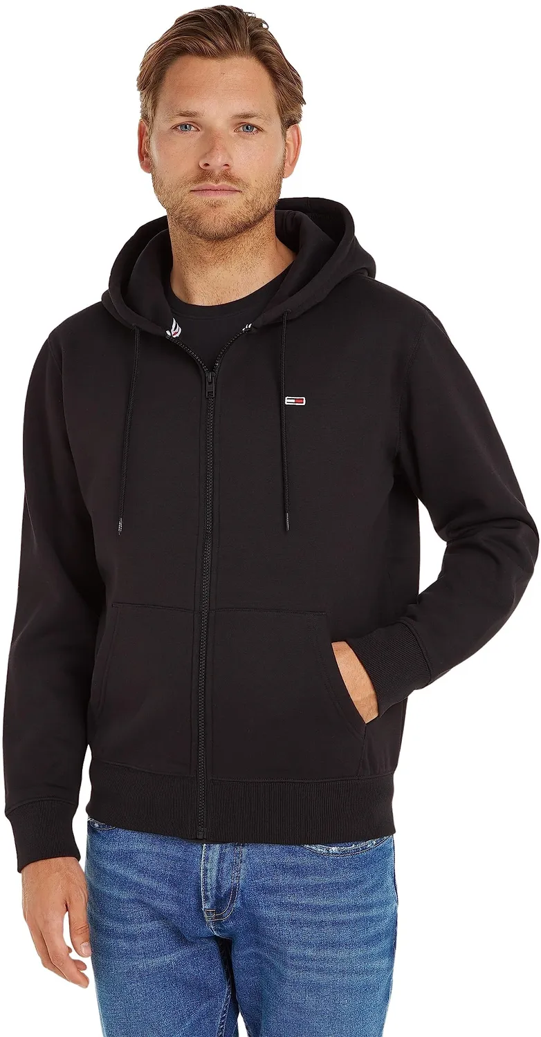 Tommy Jeans TJM Regular Zipper Hoodie blau Kapuze